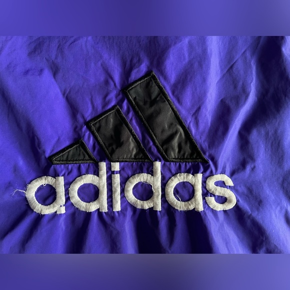 Vintage 90’s Adidas Puffer Coat - Three Stripe Full Zip - Size XL - Picture 12 of 15